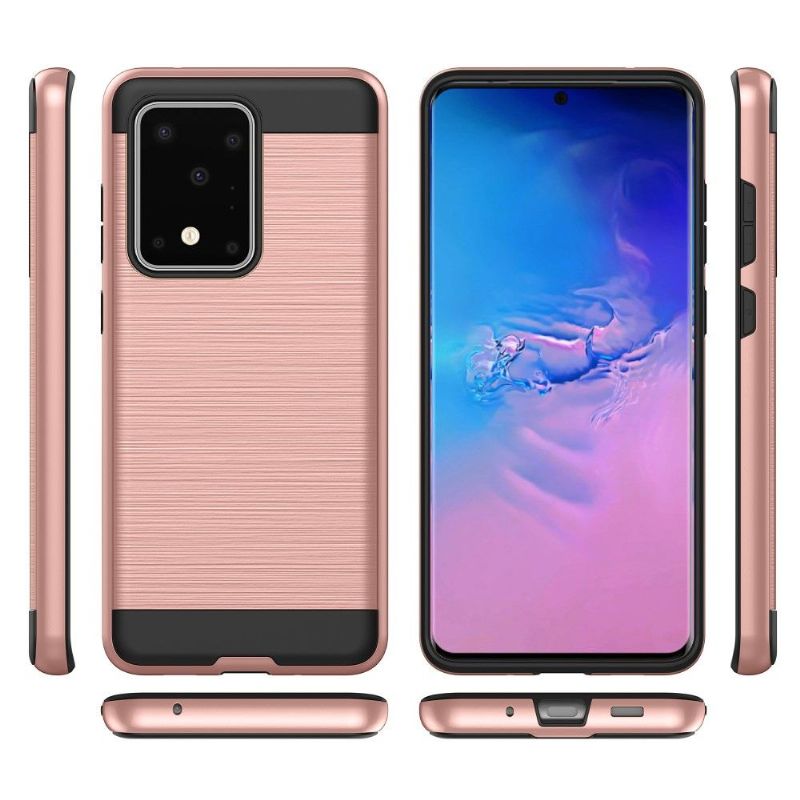 La Sabine - Coque Samsung Galaxy S20 Plus Effet Métal Brossé