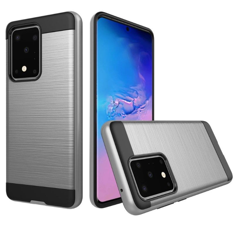 La Sabine - Coque Samsung Galaxy S20 Plus Effet Métal Brossé