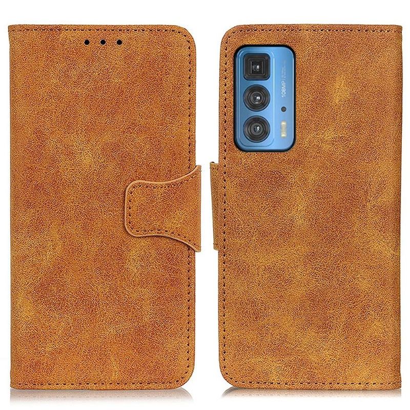 Étui Motorola Edge 20 Pro Edouard simili cuir vintage