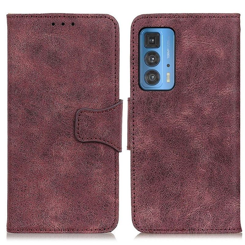 Étui Motorola Edge 20 Pro Edouard simili cuir vintage