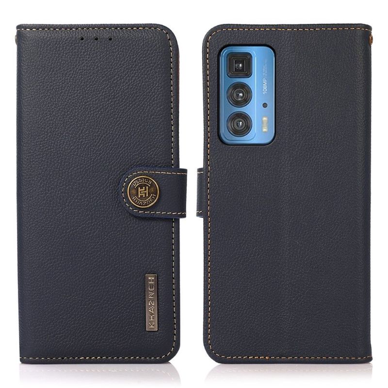Housse Motorola Edge 20 Pro KHAZNEH Classic en cuir