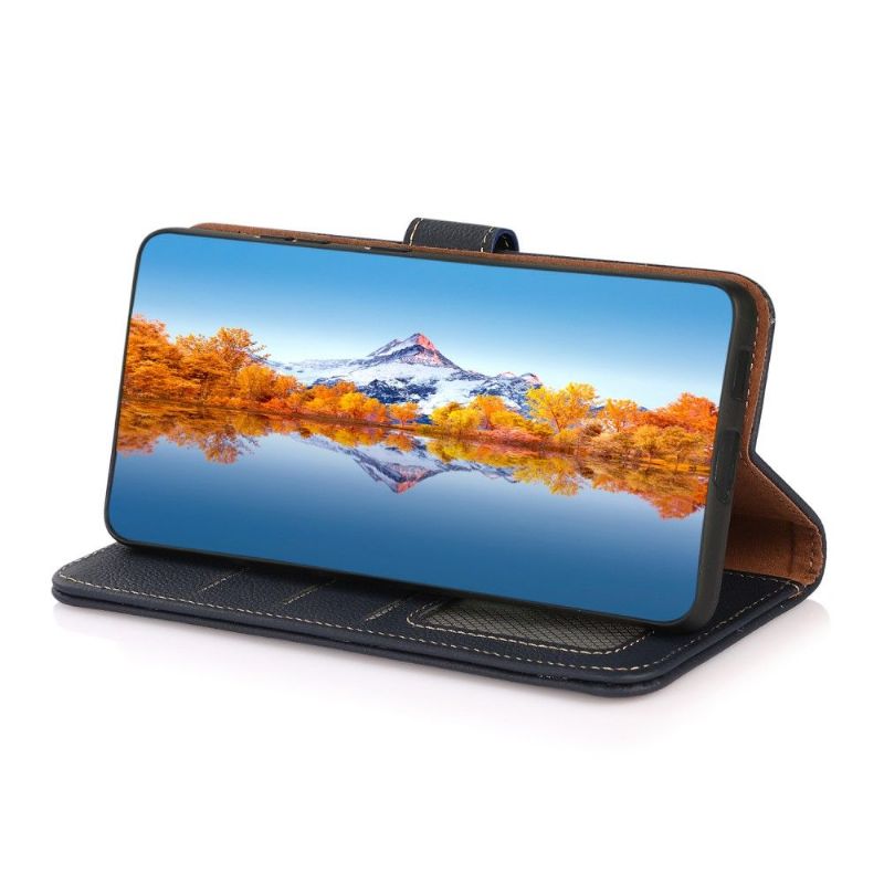 Housse Motorola Edge 20 Pro KHAZNEH Classic en cuir