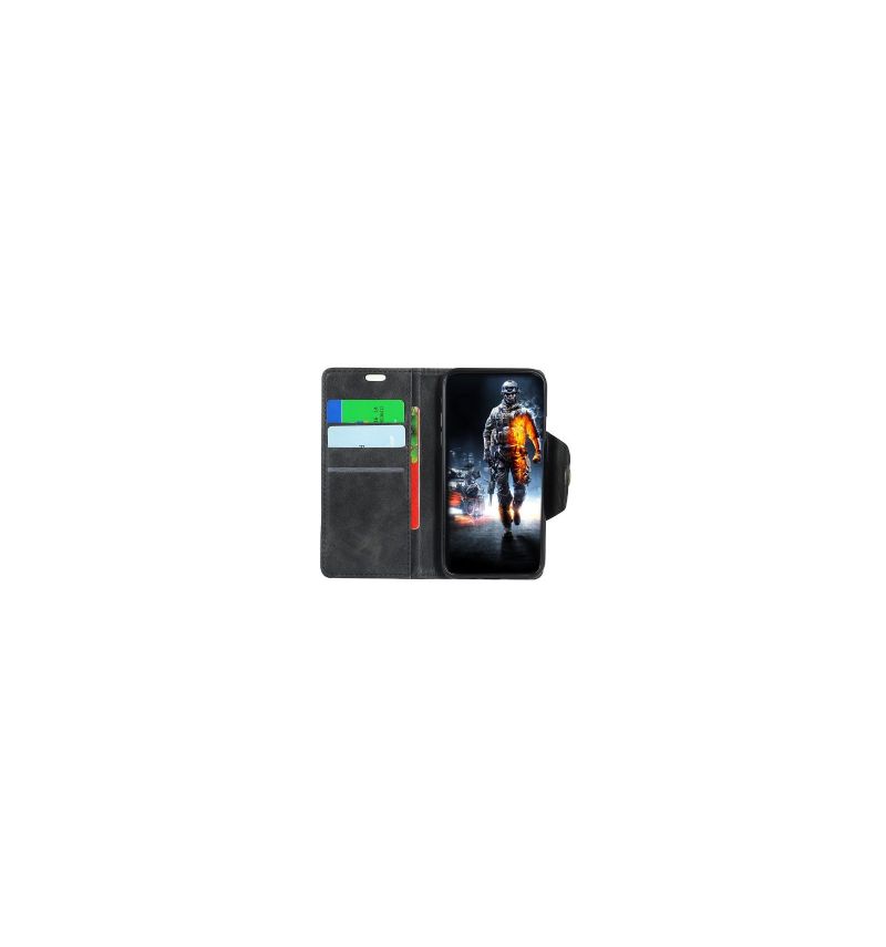 Housse portefeuille Huawei Honor 7C simili cuir vintage