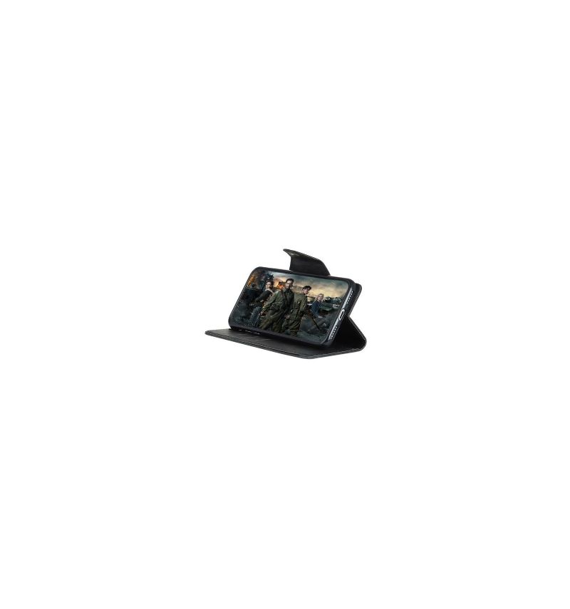 Housse portefeuille Huawei Honor 7C simili cuir vintage