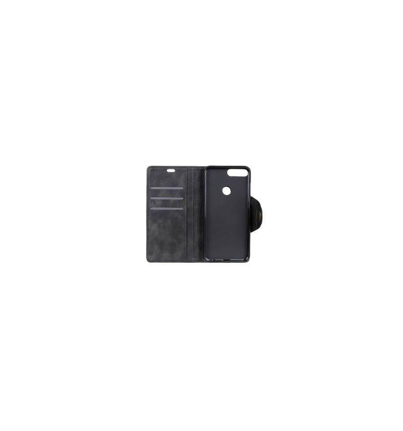 Housse portefeuille Huawei Honor 7C simili cuir vintage