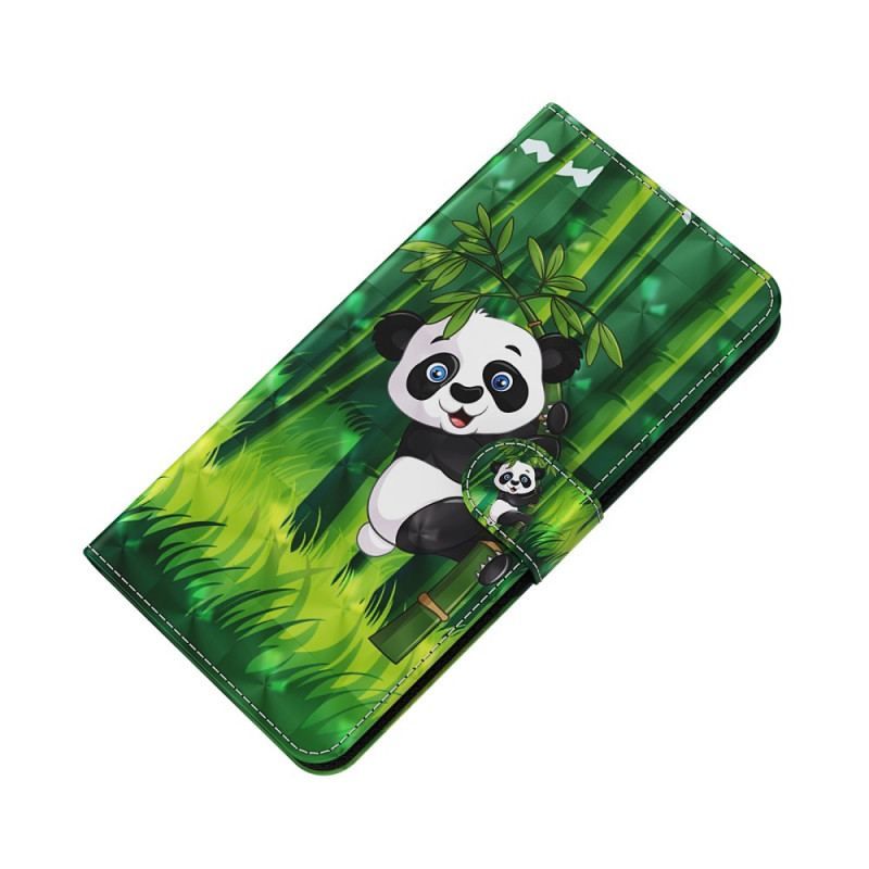 Housse Moto G71 5G Panda et Bambou