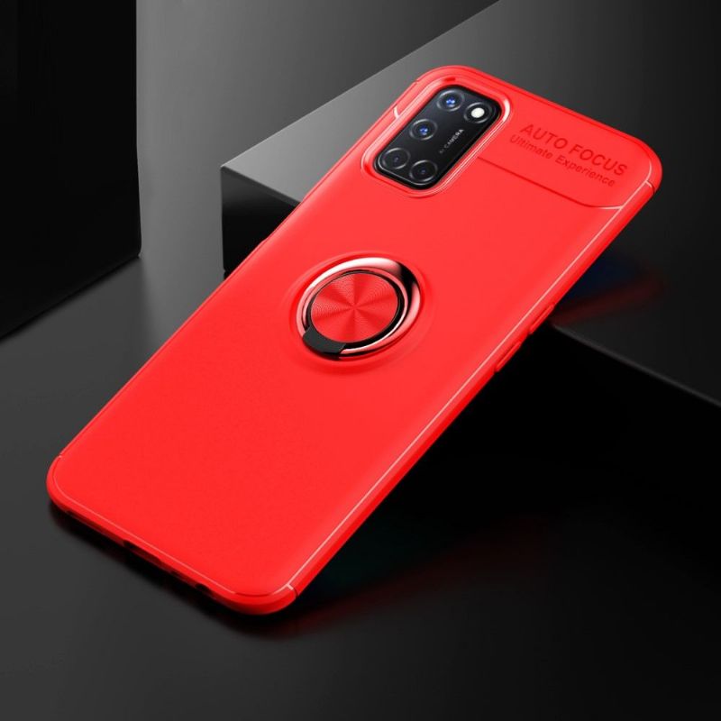 Coque Oppo A72 silicone avec anneau rotatif