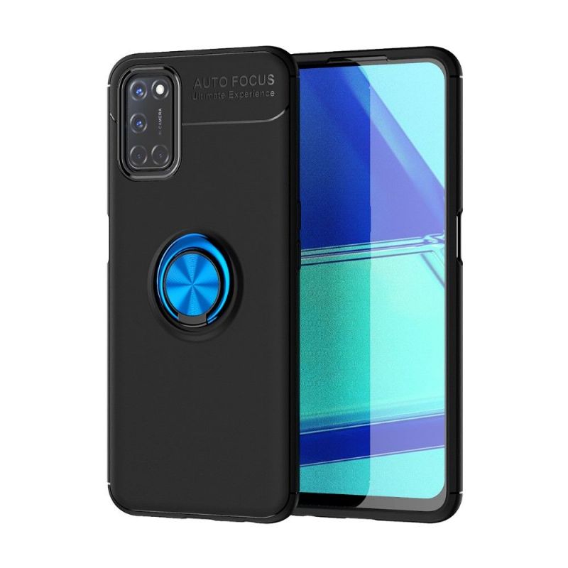 Coque Oppo A72 silicone avec anneau rotatif