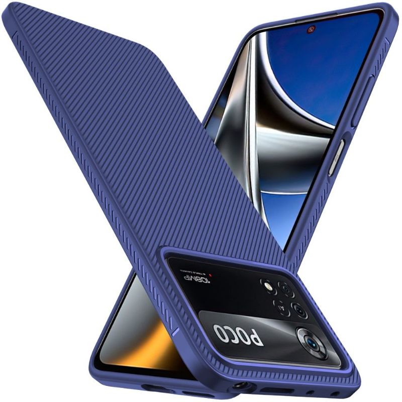 Coque Poco M4 Pro 4G Effet Strié