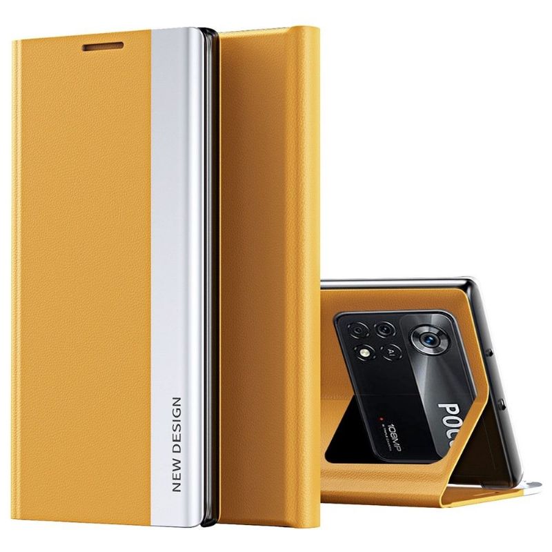 Etui Poco M4 Pro 4G Business effet cuir Magnet