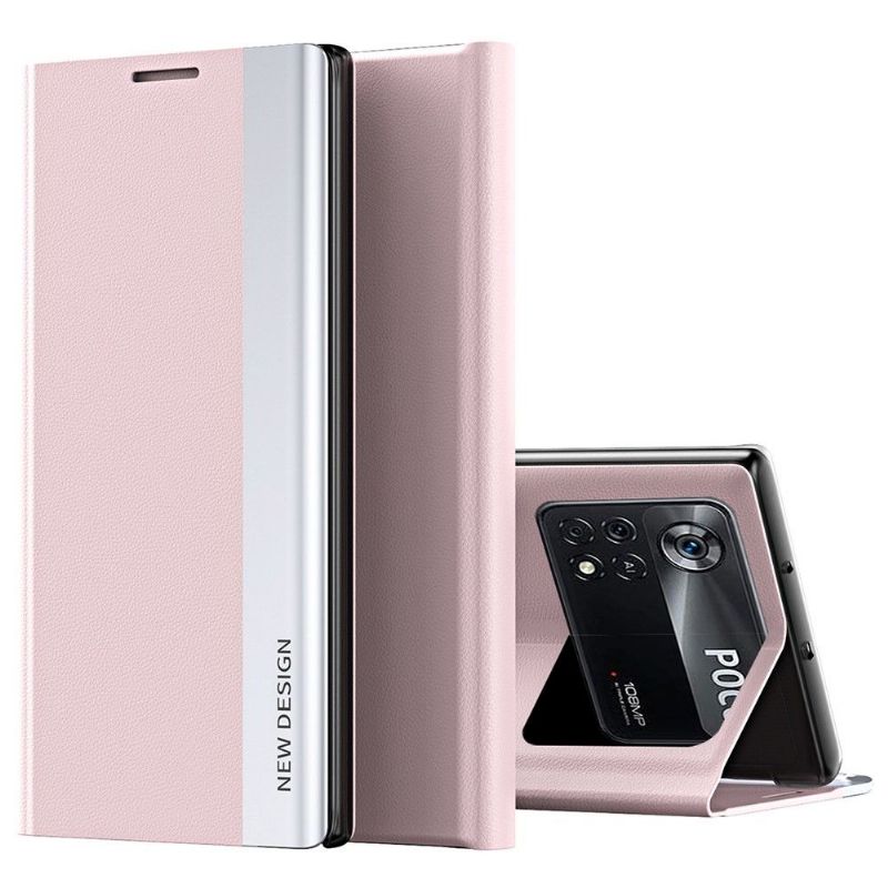 Etui Poco M4 Pro 4G Business effet cuir Magnet