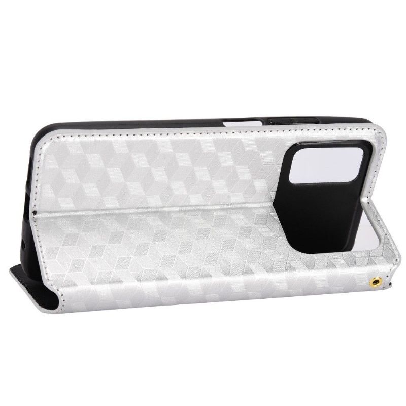 Housse Poco M4 Pro 4G flip cover design géométrie