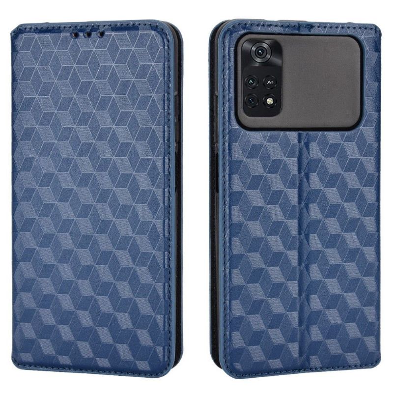 Housse Poco M4 Pro 4G flip cover design géométrie
