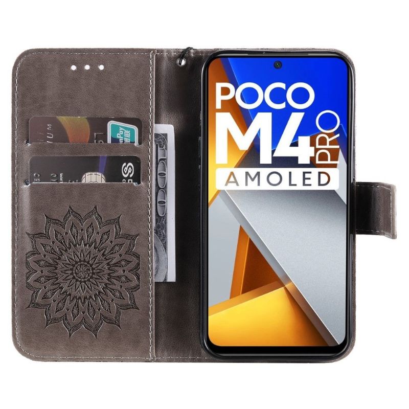 Housse Poco M4 Pro 4G Sunflower à lanière