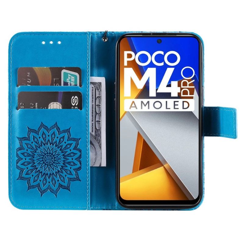 Housse Poco M4 Pro 4G Sunflower à lanière