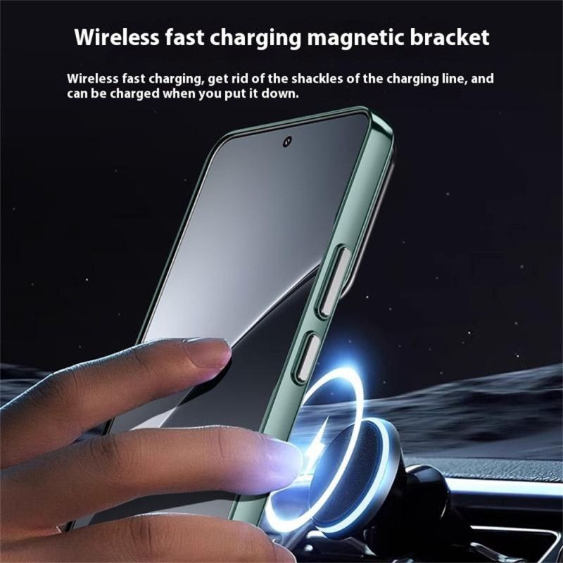 Coque Xiaomi 15 Compatible MagSafe avec Support Objectif