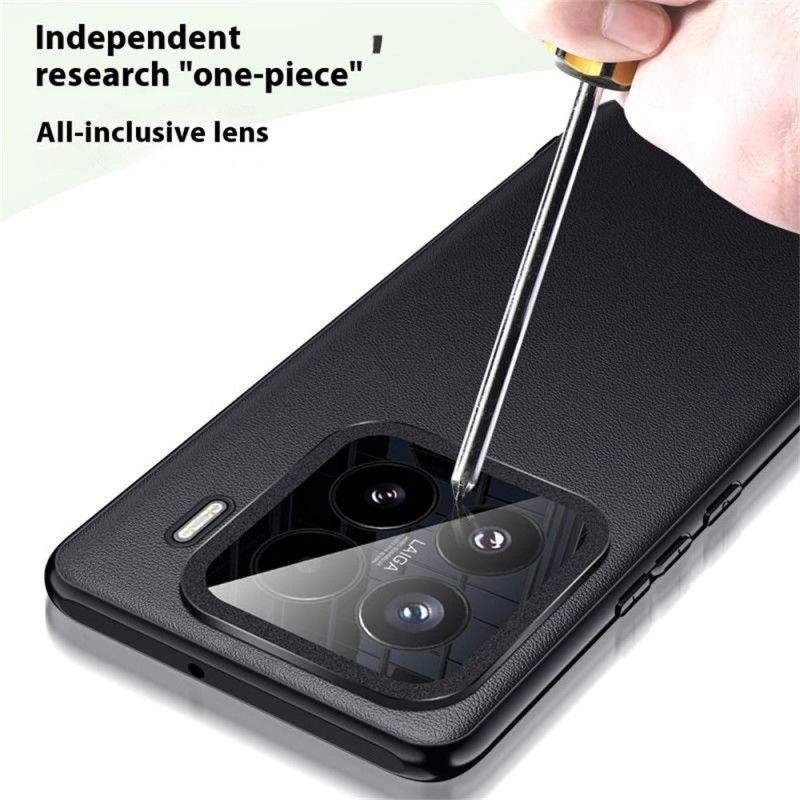 Coque Xiaomi 15 Compatible MagSafe Effet Cuir