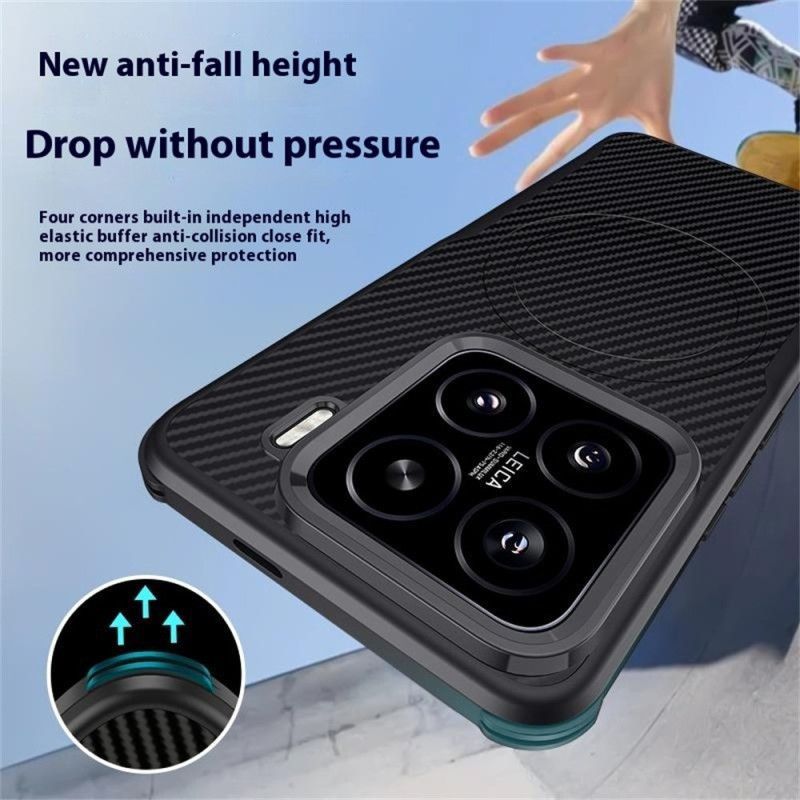 Coque Xiaomi 15 Compatible MagSafe Fibre Carbone