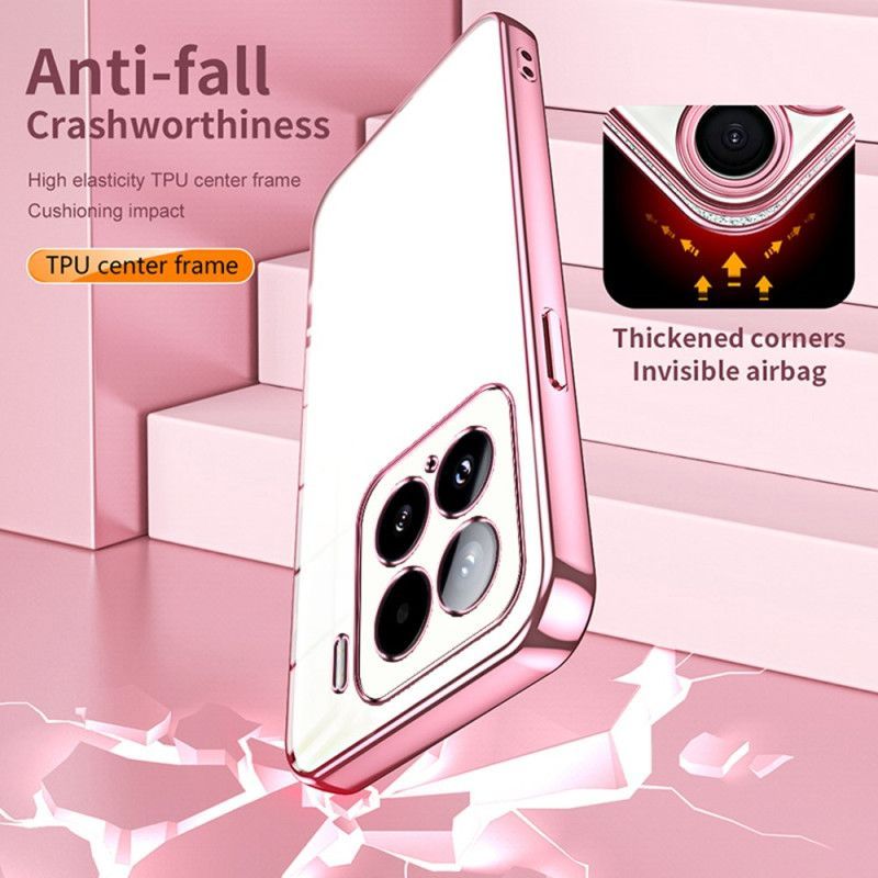 Coque Xiaomi 15 Rebords Style Métal