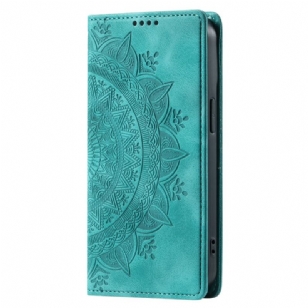 Flip Cover Xiaomi 15 Effet Daim Mandala