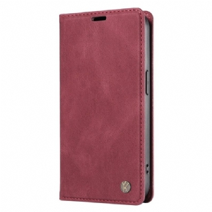 Flip Cover Xiaomi 15 Effet Daim YIKATU