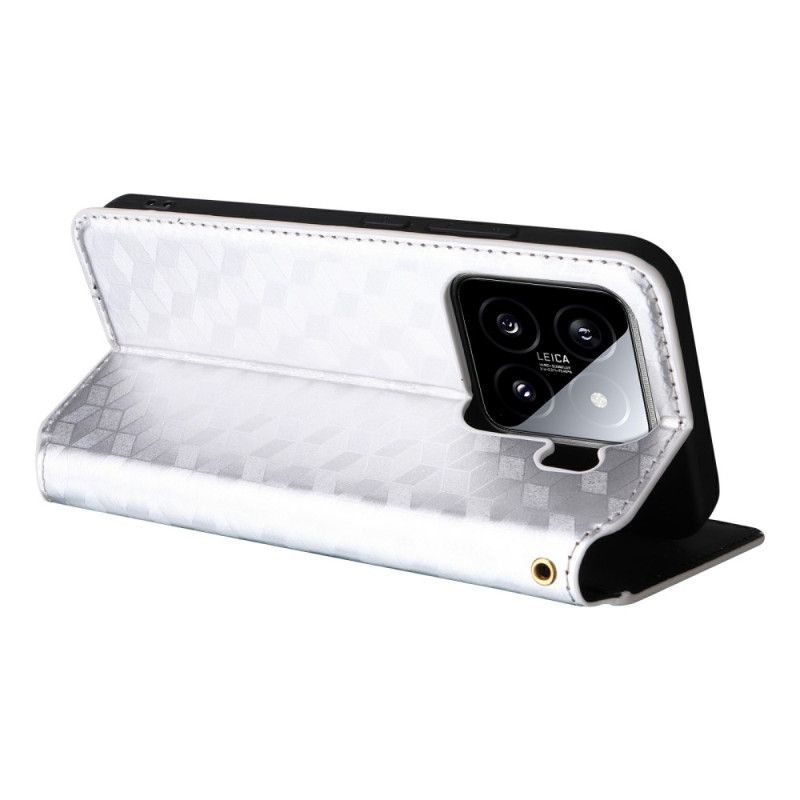 Flip Cover Xiaomi 15 Losanges 3D