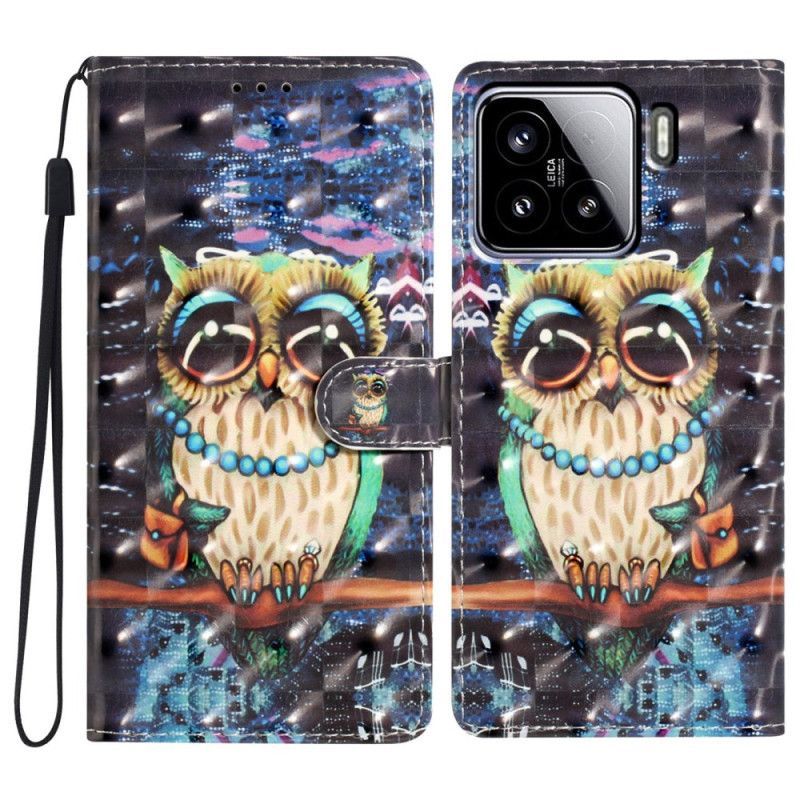 Housse Xiaomi 15 Hibou 3D