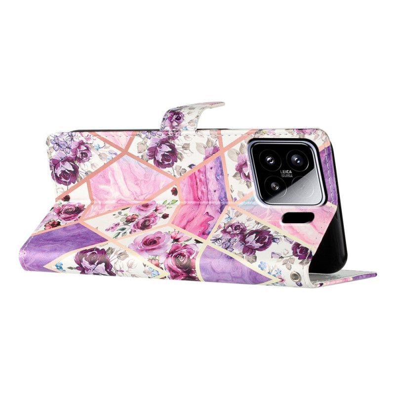 Housse Xiaomi 15 Motif Floral Violet