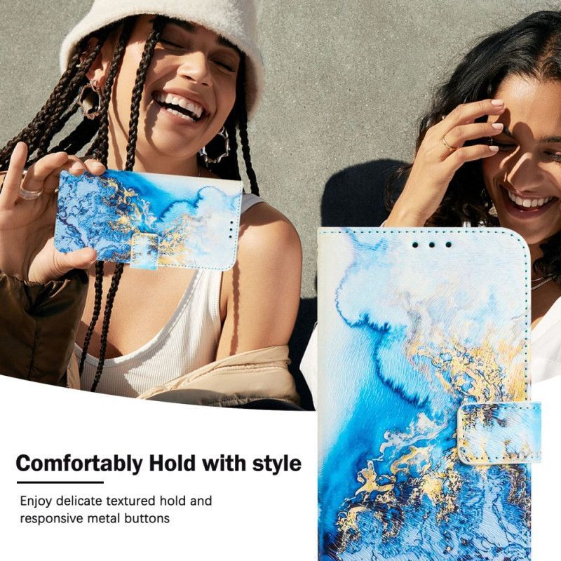 Housse Xiaomi 15 Motif Marbre Océan