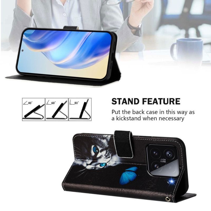 Housse Xiaomi 15 Papillon et Chat