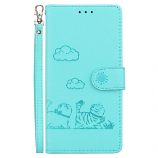 Housse Xiaomi 15 SCène de Chats à Lanière