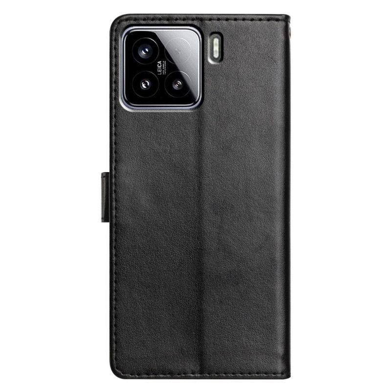 Housse Xiaomi 15 Simili Cuir Uni à Lanière