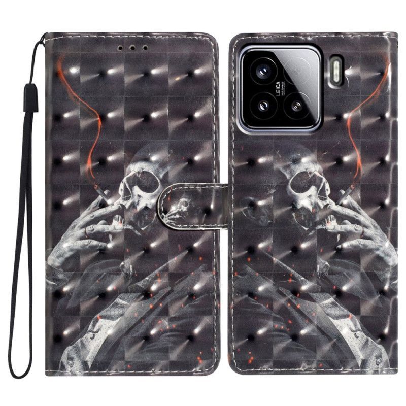 Housse Xiaomi 15 Squelette Fumeur 3D