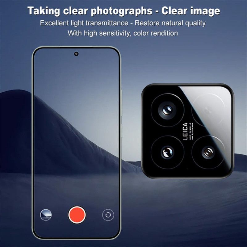 Lentille de Protection en Verre Trempé pour Xiaomi 15 Cadre Auto-Positionnable