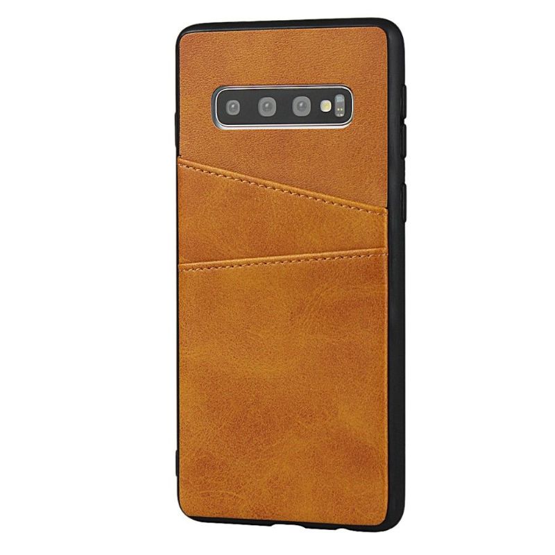 Coque Samsung Galaxy S10 Plus Effet Cuir Porte Cartes