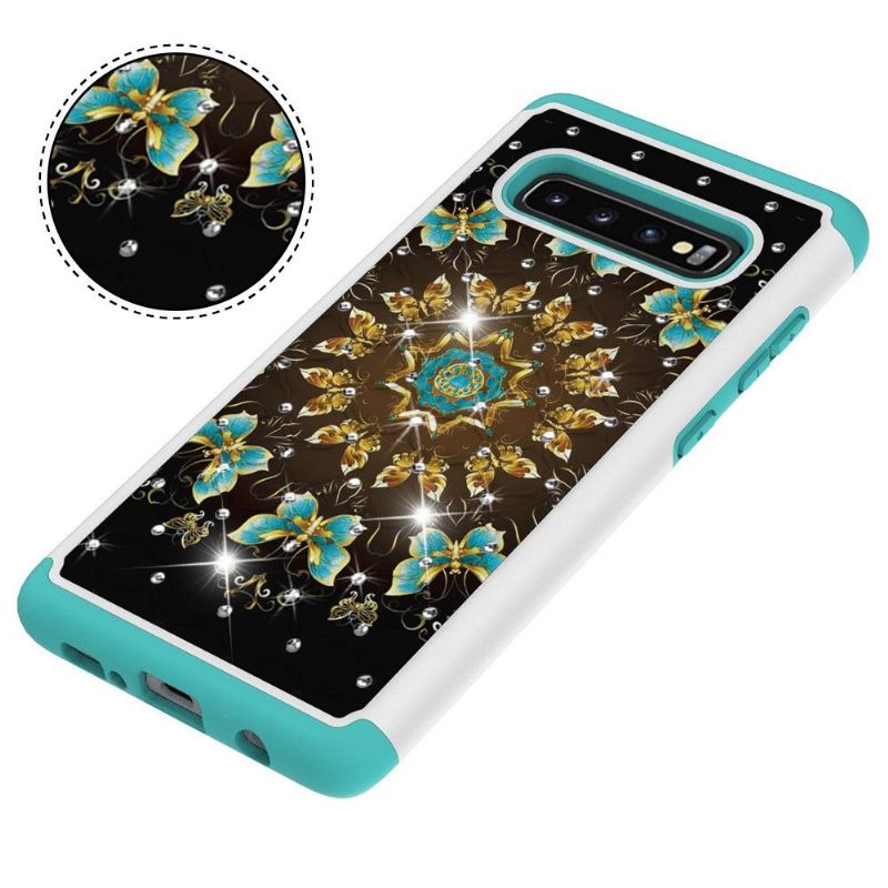 Samsung Galaxy S10 Plus - Coque Luxury multiples papillons
