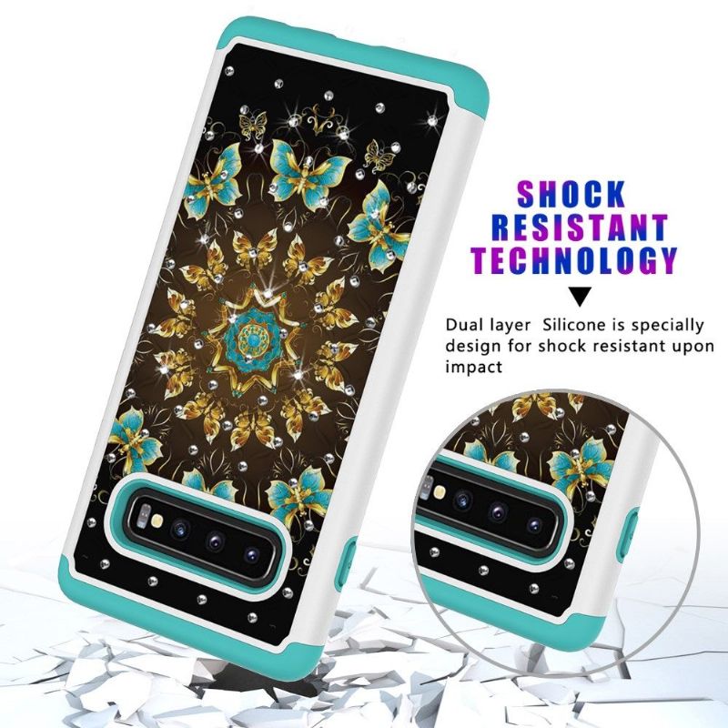 Samsung Galaxy S10 Plus - Coque Luxury multiples papillons