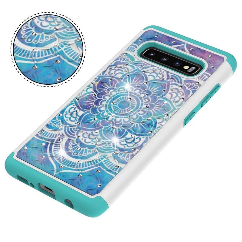 Samsung Galaxy S10 Plus - Coque mandala fleur antichoc