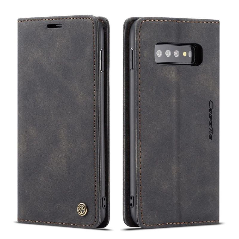 Samsung Galaxy S10 Plus - Etui imitation cuir premium