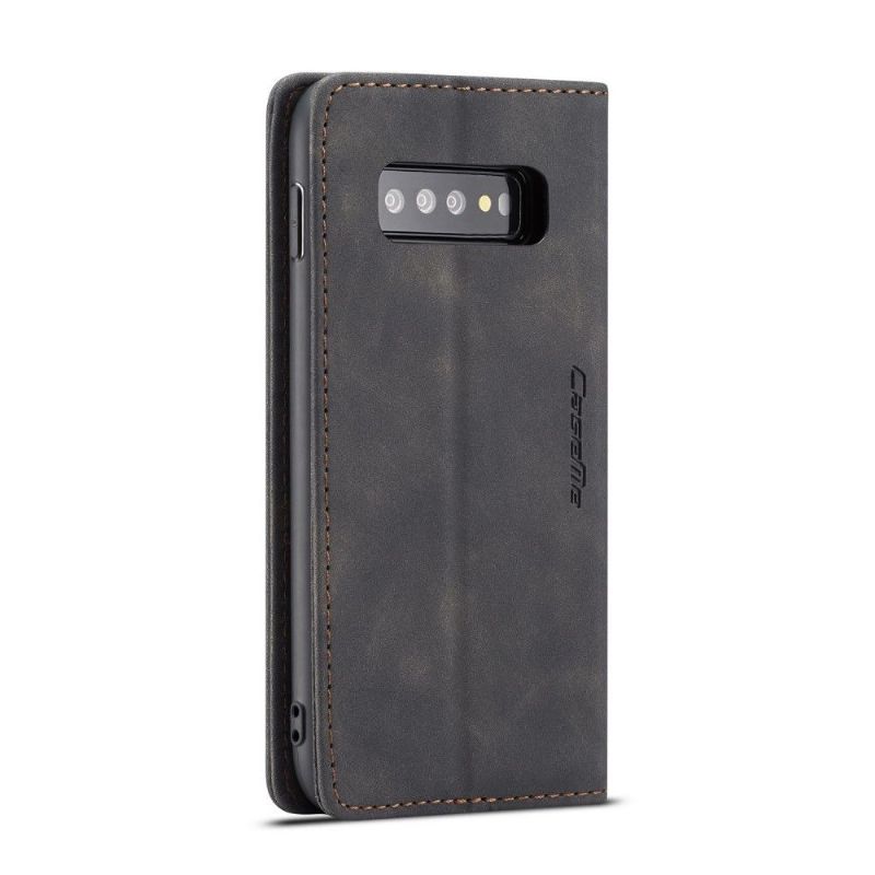 Samsung Galaxy S10 Plus - Etui imitation cuir premium