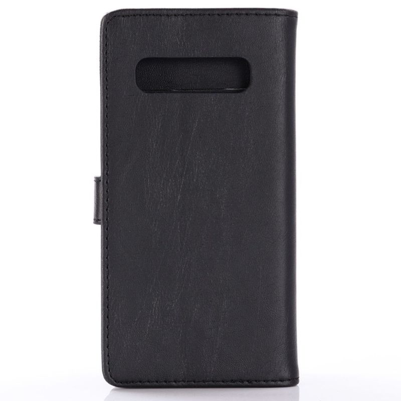 Samsung Galaxy S10 Plus - Étui en simili cuir rétro