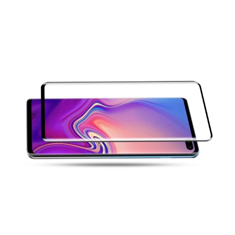 Samsung Galaxy S10 Plus  - Protection d’écran en verre trempé Full Size - Noir