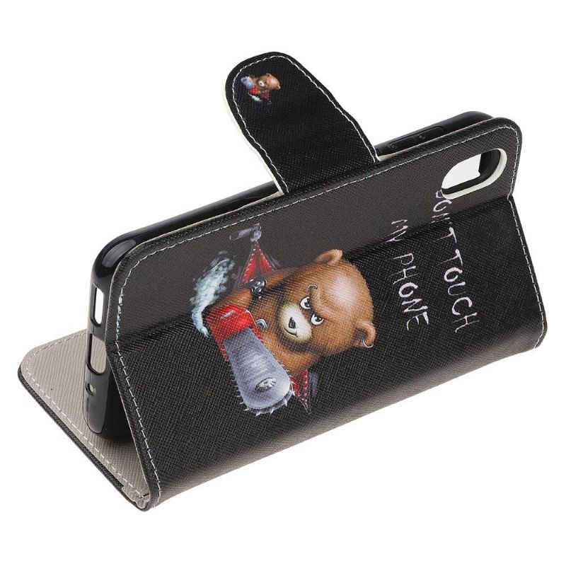 Huawei Y5 2019 - Housse Don't touch my phone avec ours