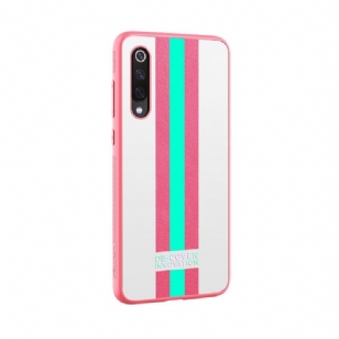 Xiaomi Mi 9 - Coque Nillkin motifs rayés - Rose / Vert