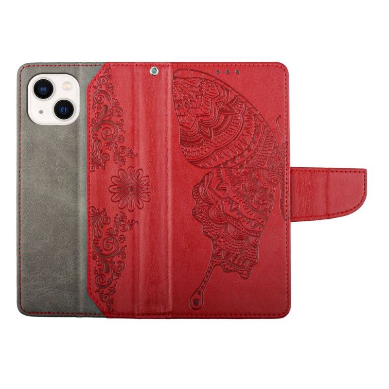 Étui iPhone 13 mini Folio Papillon