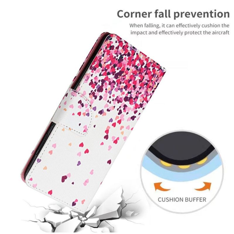 Housse iPhone 13 mini motifs coeurs