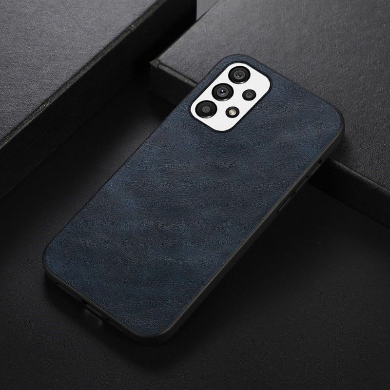 Coque Samsung Galaxy A33 5G Aspect Cuir Rétro