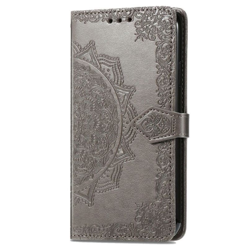 Housse Samsung Galaxy A33 5G Mandala relief en simili cuir