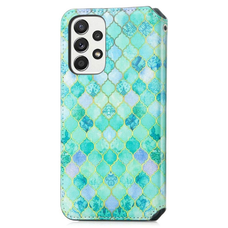 Housse Samsung Galaxy A33 5G Rabat Flip Motif Arabesque