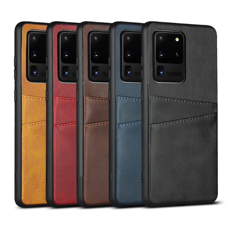 Coque Samsung Galaxy S20 Ultra Effet Cuir Porte Cartes